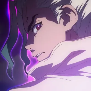 🧐 Senku Ishigami Dr. Stone Anime, Dibujos animados, Dr. Stone, Senku Ishigami, Personaje, Manga telegram sticker