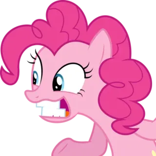 🦄 Pinkie Pie My Little Pony Poni, Dibujos animados, Pinkie Pie, My Little Pony, Divertido, Emocionado telegram sticker