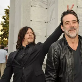 ✌️ Daryl Dixon The Walking Dead norman reedus, jeffrey dean morgan, the walking dead, daryl dixon, negan telegram sticker
