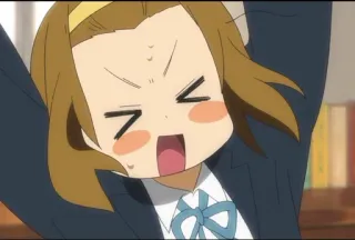 🌟 anime, manga, excited, cartoon, girl, school uniform telegram sticker