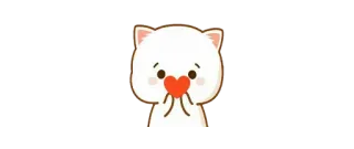 ❤️ 猫, 可愛い, 愛, ハート, かわいい telegram sticker