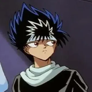 👀 Hiei Yu Yu Hakusho Аниме, Персонаж, Хиэй, Yu Yu Hakusho, Манга telegram sticker