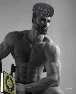 💪 Meme, Chad, Religion, Koran, Stark, Muskulös, Bodybuilding whatsapp sticker