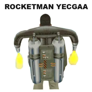 🤰 ROCKETMAN YECGAA rocketman, plecak odrzutowy, lotnictwo, technologia, retro, kosmos, latanie telegram sticker