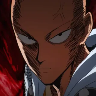 😡 Saitama One Punch Man Anime, Supereroe, Saitama, One Punch Man, Serio, Calvo, Manga telegram sticker