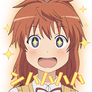🤩 シバハハ アニメ, 可愛い, キラキラ, 漫画, 女性 telegram sticker