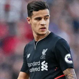 😒 Philippe Coutinho fútbol, fútbol, deporte, atleta, Liverpool FC, Coutinho telegram sticker