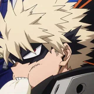 💥 Bakugo My Hero Academia Bakugo, My Hero Academia, Anime, Manga, Karakter, Pahlawan whatsapp sticker
