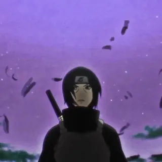 🗡️ Itachi Naruto Аниме, Ниндзя, Меч, Итачи, Наруто, Учиха, Мангекё telegram sticker