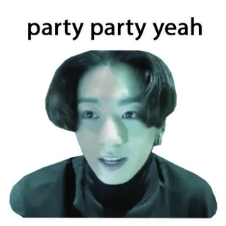 🎊 party party yeah festa, sì, ritratto, persona telegram sticker