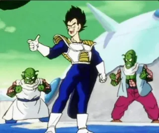 👈 Vegeta Dragon Ball Z anime, dragon ball z, vegeta, character, thumbs up telegram sticker