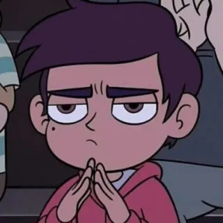 💫 Marco Diaz Star vs. the Forces of Evil Dibujos animados, Decepcionado, Personaje, Adolescente, Animado whatsapp sticker
