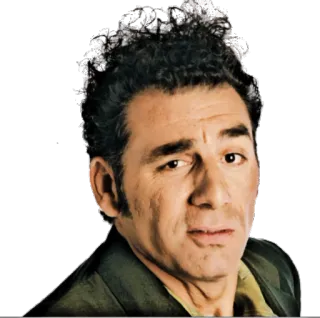 😠 Cosmo Kramer Seinfeld seinfeld, kramer, serie tv, commedia, personaggio telegram sticker