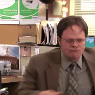 😡 Dwight Schrute The Office Dwight, The Office, funny, comedy, television, sitcom telegram sticker