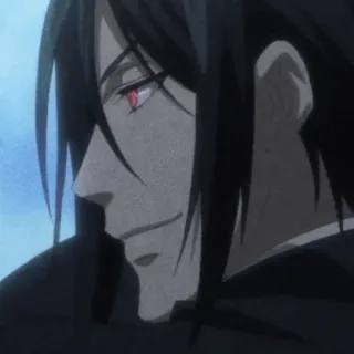 ⛓ Sebastian Michaelis Black Butler 动漫, 恶魔, 管家, 塞巴斯蒂安·米卡艾利斯, 黑执事 telegram sticker