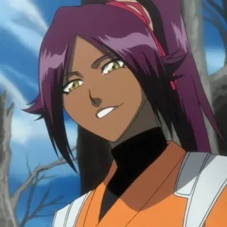😏 Yoruichi Shihouin Bleach anime, character, yoruichi, shihouin, bleach telegram sticker