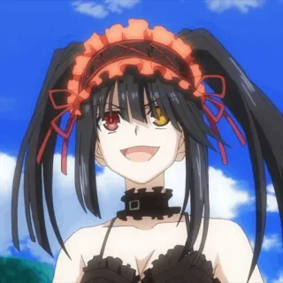 🥀 Kurumi Tokisaki Date A Live Anime, Gadis, Jahat, Date A Live, Kurumi, Tokisaki telegram sticker