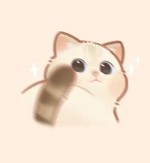 ❗️ gato, pegatina, lindo, animal, kawaii, gatito, adorable whatsapp sticker