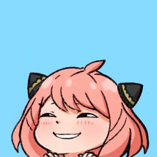 😏 Anya Forger Spy x Family Anya, Spy x Family, animé, dessin animé, mignon, fanart telegram sticker