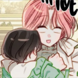 🎀 Cartoon, Anime, Umarmung, Paar, Familie, Liebe, Süß telegram sticker