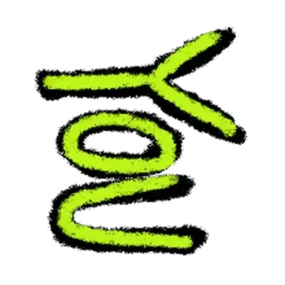 ⚪️ You Texto, Tú, Neón, Grafiti, Brillante whatsapp sticker