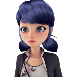 😟 Marinette 만화, 소녀, 애니메이션, 인물 사진, 마리네뜨 뒤팽-쳉, 미라큘러스 레이디버그 whatsapp sticker