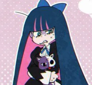 😶 Stocking Anarchy Panty & Stocking with Garterbelt Anime, Desenho animado, Garota, Personagem, Stocking Anarchy, Panty & Stocking with Garterbelt telegram sticker