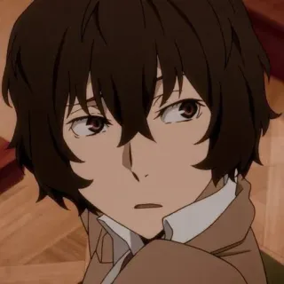 🖤 Dazai Osamu Bungou Stray Dogs Anime, Bungou Stray Dogs, Dazai Osamu, Postać, Portret telegram sticker