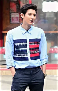 🌫 mężczyzna, koszula, moda, styl, aktor, celebryta, koreański, model telegram sticker
