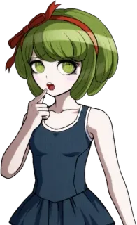 🌟 Monaca Towa Danganronpa Anime, Personaggio, Carino, Ragazza, Danganronpa, Videogioco telegram sticker