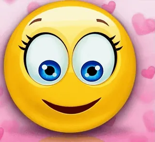 💋 Emoji, Smiley, Senang, Wajah, Kartun, Lucu, Cinta, Hati whatsapp sticker