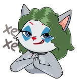 🤡 Joker Joker, chat, méchant, DC Comics, clown telegram sticker
