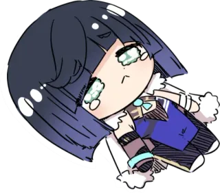 😓 Anime, Chibi, Naklejka, Słodkie, Kawaii, Fanart telegram sticker