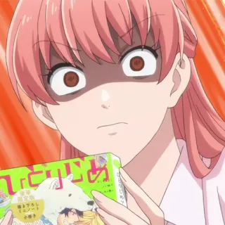 🎀 限定版 Anime, Garota, Mangá, Chocada, Cabelo rosa telegram sticker