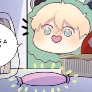 🍭 Dibujos animados, Caramelos, Anime, Lindo, Kawaii whatsapp sticker