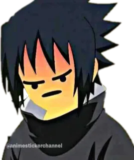 😠 Sasuke Naruto @animestickerchannel anime, manga, sasuke, naruto, cartoon, sticker telegram sticker