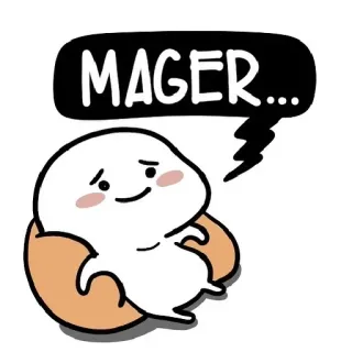 😪 MAGER... dibujos animados, perezoso, dormilón, perezoso telegram sticker