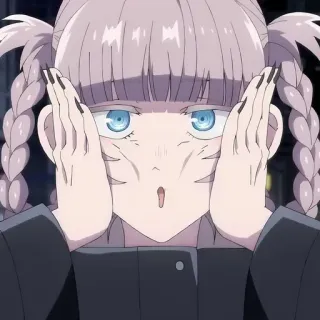 💈 动漫, 角色, 女孩, 惊讶, 插画 telegram sticker