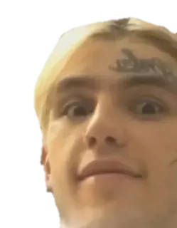 😳 Lil Peep Lil Peep, рэпер, музыкант, артист, портрет, лицо telegram sticker