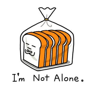 👪 pain, dessin animé, nourriture, tranche whatsapp sticker