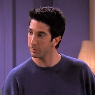 😌 Ross Geller Friends Ross, Geller, Friends, Série TV, Anos 90, David Schwimmer telegram sticker