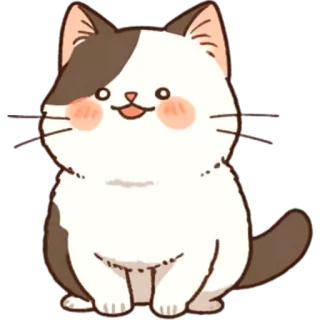 🥺 gatto, kawaii, animale, carino, animale domestico, adesivo telegram sticker