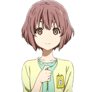 😧 Shouko Nishimiya A Silent Voice Anime, Personaje, Silent Voice, Nishimiya, Shouko whatsapp sticker
