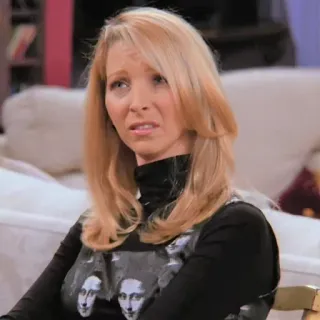 😒 Phoebe Buffay Friends serie tv, sitcom, bionda, donna, phoebe telegram sticker