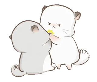 😡 chinchilla, lucu, hewan, kartun, stiker, binatang pengerat telegram sticker