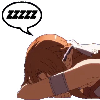😴 ZZZZZZ sleep, sleeping, tired, zzzzz, nap, anime telegram sticker