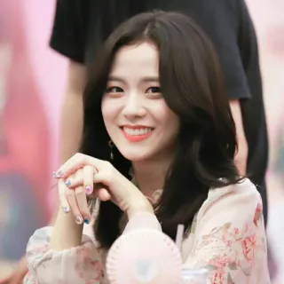 💙 Jisoo kpop, chanteuse, idole, femme, sourire, portrait, célébrité, blackpink telegram sticker