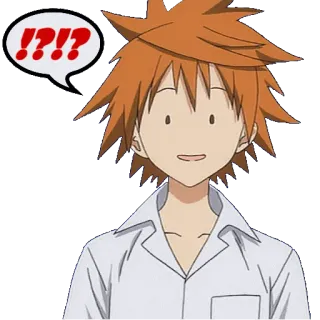 ⁉️ !!?? anime, shocked, surprised, question marks, exclamation points telegram sticker