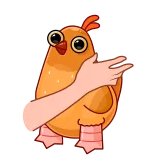 Безумная Клунька от @TgEmojis telegram emojis 🐓
