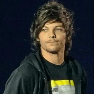 🥀 Louis Tomlinson ルイ・トムリンソン, 歌手, ワン・ダイレクション, セレブ, ポートレート, 男性, パーカー telegram sticker